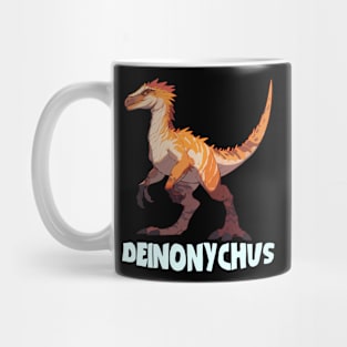 Deinonychus Dinosaur Design Mug